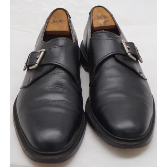 Allen Edmonds Black Norwich Monk Strap Men's Shoes sz 12D