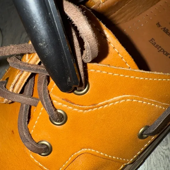 ALLEN EDMONDS Brown Tan Eastport Boat Shoes Size 10B Loafers Slip On *READ