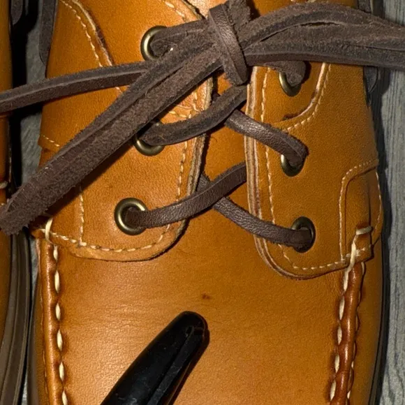 ALLEN EDMONDS Brown Tan Eastport Boat Shoes Size 10B Loafers Slip On *READ