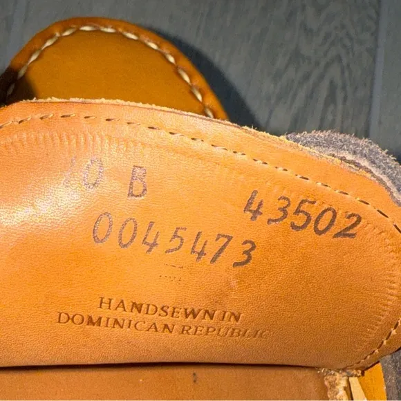 ALLEN EDMONDS Brown Tan Eastport Boat Shoes Size 10B Loafers Slip On *READ