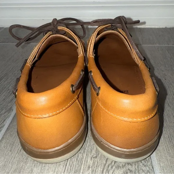 ALLEN EDMONDS Brown Tan Eastport Boat Shoes Size 10B Loafers Slip On *READ
