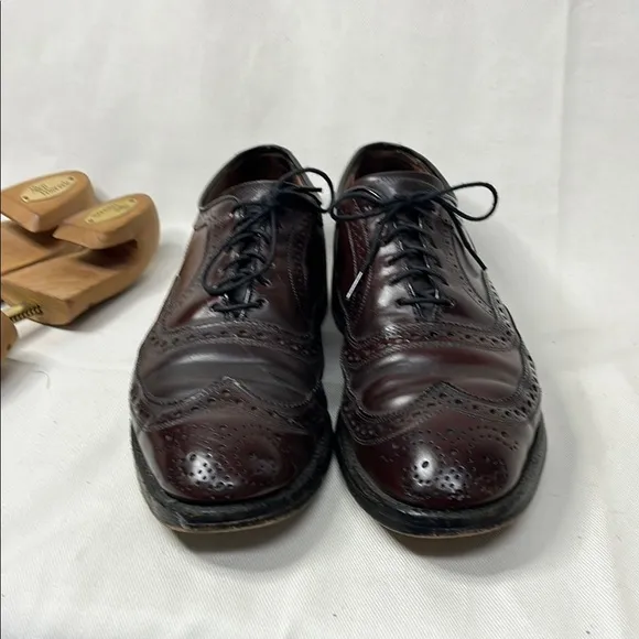 Allen Edmonds Cambridge 8685  Burgandy Leather Men's wingtips 7.5 D