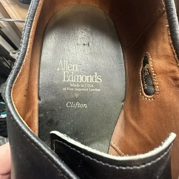 Allen Edmonds Clifton Captoe Derby Dress Shoes Men’s Size 11 EEE