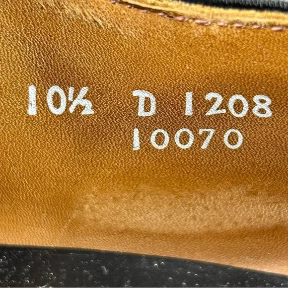 Allen Edmonds Delray Black Split Toe Oxford Derby Dress Shoe Mens Size 10.5