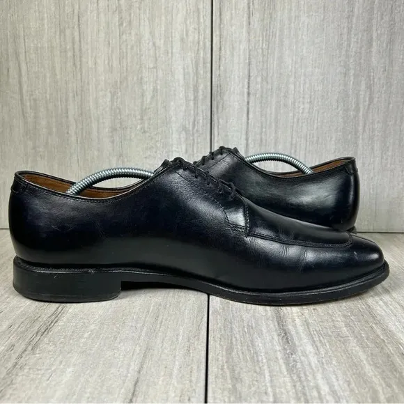 Allen Edmonds Delray Black Split Toe Oxford Derby Dress Shoe Mens Size 10.5