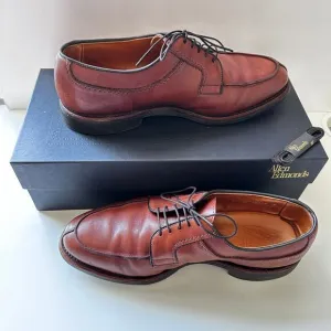 Allen Edmonds Dress Shoes Men's Stockbridge Derby Brown Leather Split Toe Size 9