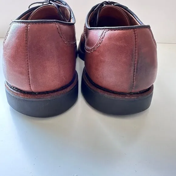 Allen Edmonds Dress Shoes Men's Stockbridge Derby Brown Leather Split Toe Size 9
