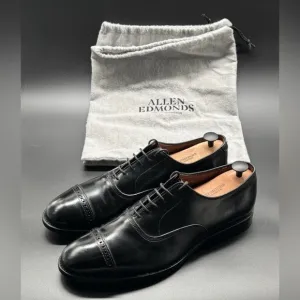 Allen Edmonds Fifth Avenue Cap-Toe Oxford 11.5 Black Resoled w/Extras MSRP $425