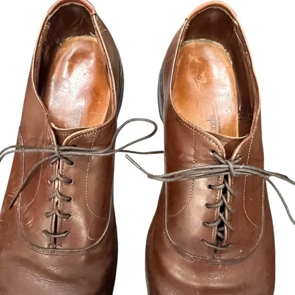 Allen Edmonds Fifth Avenue Cap-Toe Oxford Derby‎ Size 12 C Light Brown Lace Up