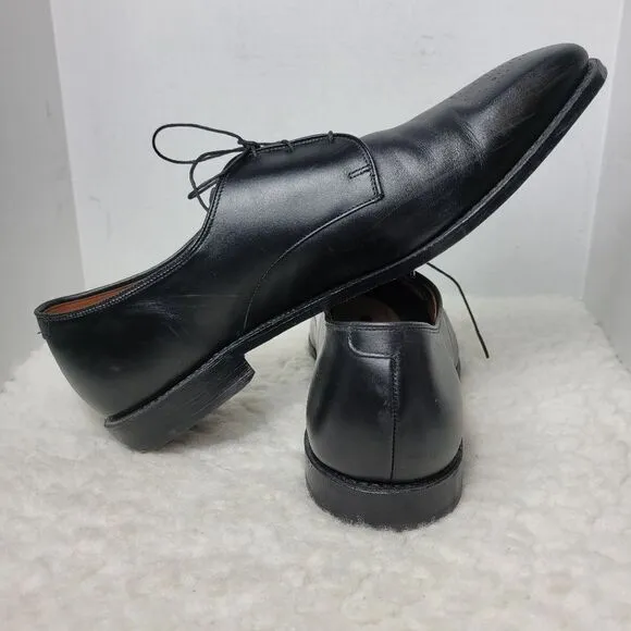 Allen Edmonds Flatiron Men's 15 Shoes Black Leather Brogue Toe Oxford Derby