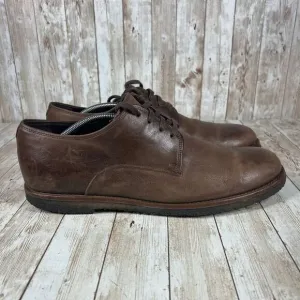 Allen Edmonds‎ Handcrafted Brown Leather Derby Shoes Classic Casual Dress