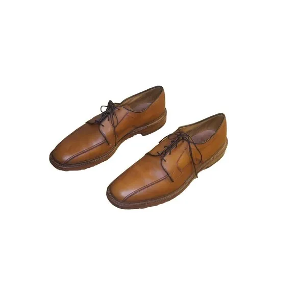 Allen Edmonds Hillcrest Dress Shoes Men 13A Brown Leather Derby Bicycle Toe 5954