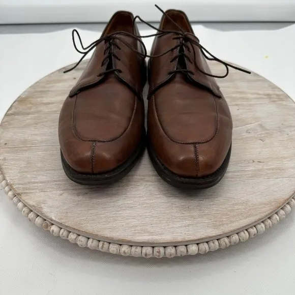 Allen Edmonds Kennett Derby Shoe Men's 12D‎ Brown Leather Split Toe Oxford