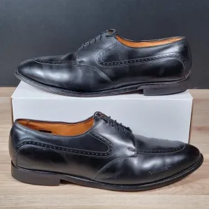 Allen Edmonds Kingsley Derby Shoes Mens Size 16 Black Leather Split Toe Brogue