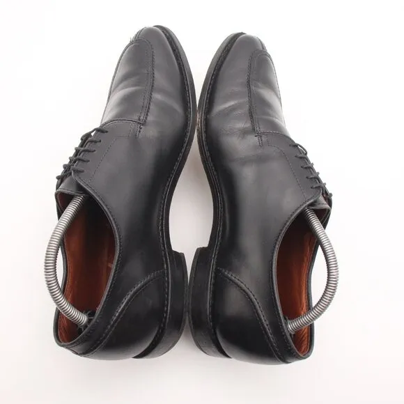 Allen Edmonds LaSalle Shoes Men's 10 D Black Leather Chili Split Toe Derby USA