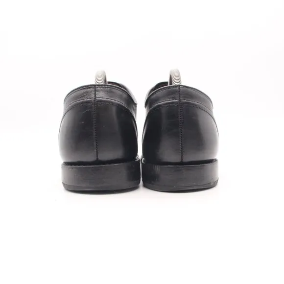 Allen Edmonds LaSalle Shoes Men's 10 D Black Leather Chili Split Toe Derby USA