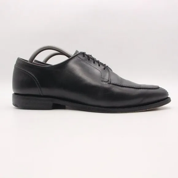 Allen Edmonds LaSalle Shoes Men's 10 D Black Leather Chili Split Toe Derby USA