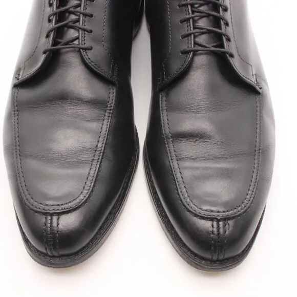 Allen Edmonds LaSalle Shoes Men's 10 D Black Leather Chili Split Toe Derby USA