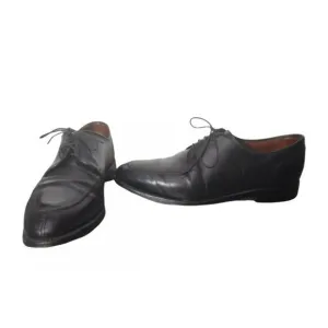 Allen Edmonds 'LaSalle' Size 9.5 D Split Toe Derby Black‎ Leather Dress Shoes
