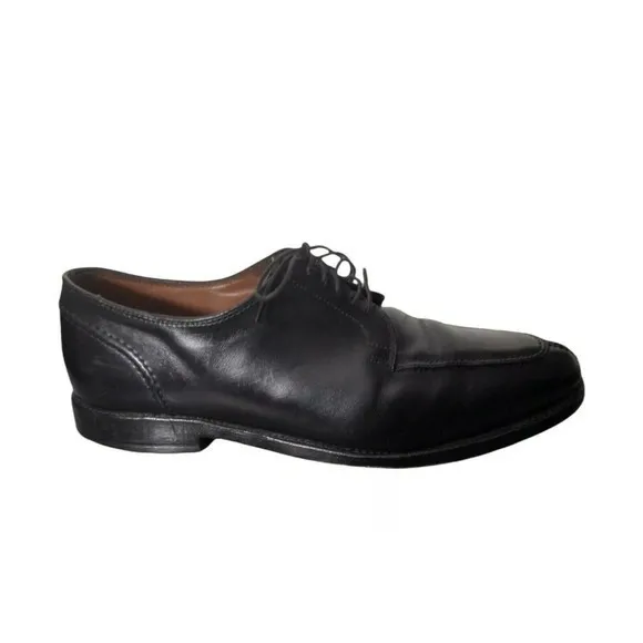 Allen Edmonds 'LaSalle' Size 9.5 D Split Toe Derby Black‎ Leather Dress Shoes