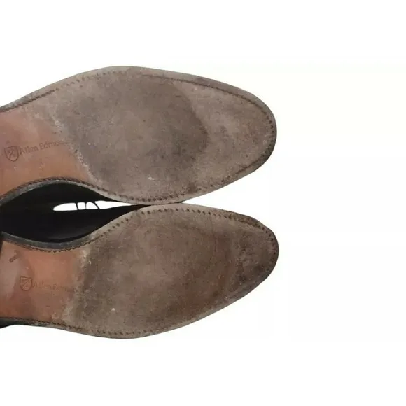 Allen Edmonds 'LaSalle' Size 9.5 D Split Toe Derby Black‎ Leather Dress Shoes