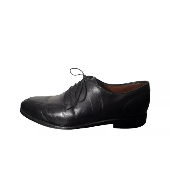 Allen Edmonds 'LaSalle' Size 9.5 D Split Toe Derby Black‎ Leather Dress Shoes