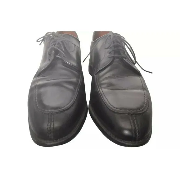 Allen Edmonds 'LaSalle' Size 9.5 D Split Toe Derby Black‎ Leather Dress Shoes