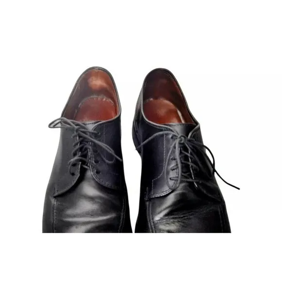 Allen Edmonds 'LaSalle' Size 9.5 D Split Toe Derby Black‎ Leather Dress Shoes