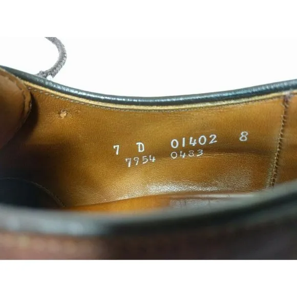 Allen Edmonds Mapleton Brown Leather Oxford  7 D