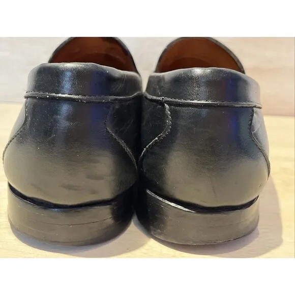 Allen Edmonds Men Size 11.5 EEE Loafers Black Cavanaugh Pinch Penny Slip On