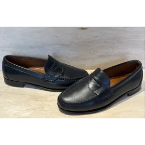 Allen Edmonds Men Size 11.5 EEE Loafers Black Cavanaugh Pinch Penny Slip On