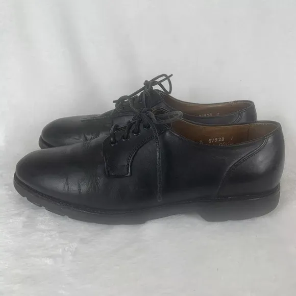 Allen Edmonds Men’s Black‎ Lug Soled Lace Up Oxford Shoes Size 11 B NARROW Derby
