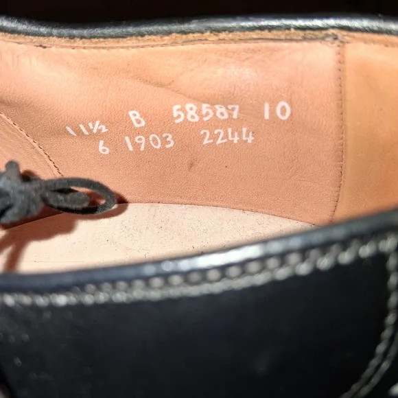 Allen Edmonds Men's Black Oxford Shoes