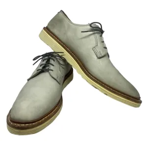 Allen Edmonds Mens Cove Drive Derby Dress Shoes Gray Leather Almond Toe 11.5