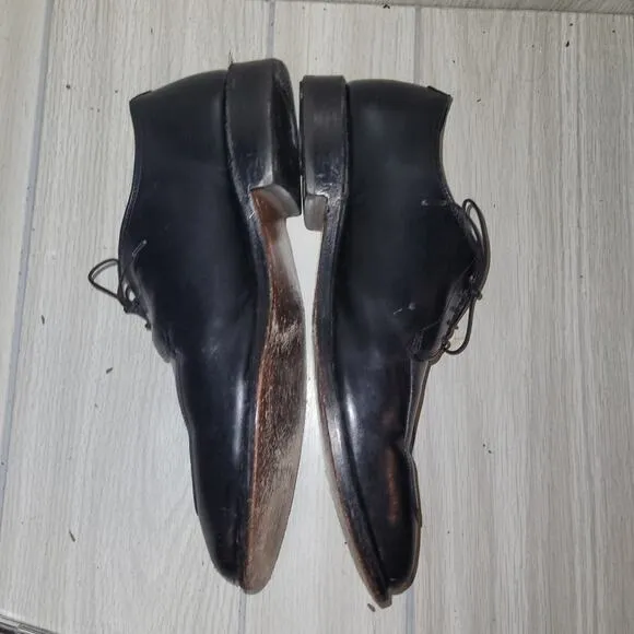 Allen Edmonds Mens Delray Split Toe Derby Shoes Black Size 9