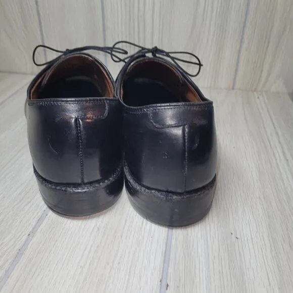 Allen Edmonds Mens Delray Split Toe Derby Shoes Black Size 9