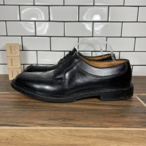 Allen Edmonds Mens Norse Black Split Moc Toe Lace Up Blucher Derby Shoes Size 10