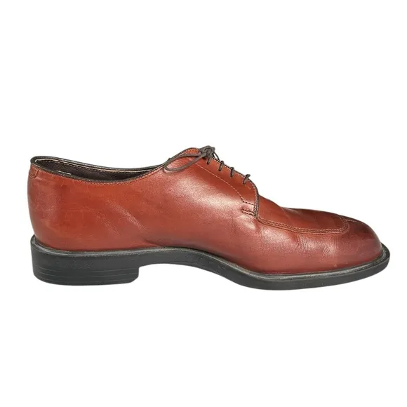 Allen Edmonds Men’s Size 13 Leather Eugene Derby Split Toe Dress Shoe Red/Brown