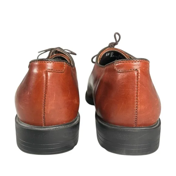 Allen Edmonds Men’s Size 13 Leather Eugene Derby Split Toe Dress Shoe Red/Brown