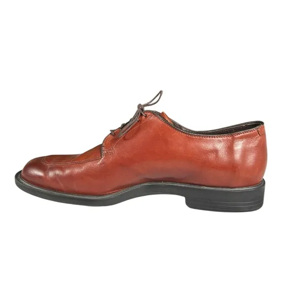 Allen Edmonds Men’s Size 13 Leather Eugene Derby Split Toe Dress Shoe Red/Brown