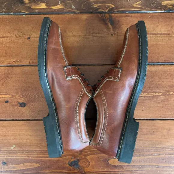 Allen Edmonds Men's Wilbert Split Toe USA Brown Oxford Dress Shoe Size 9 1/2 D