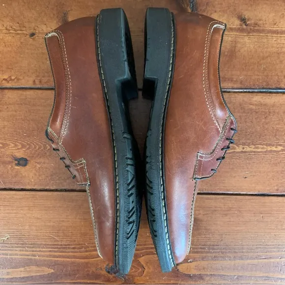Allen Edmonds Men's Wilbert Split Toe USA Brown Oxford Dress Shoe Size 9 1/2 D