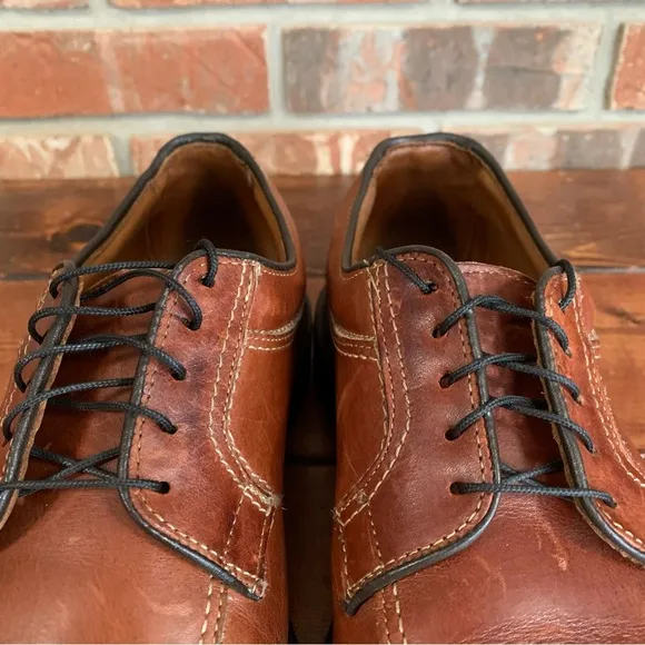 Allen Edmonds Men's Wilbert Split Toe USA Brown Oxford Dress Shoe Size 9 1/2 D