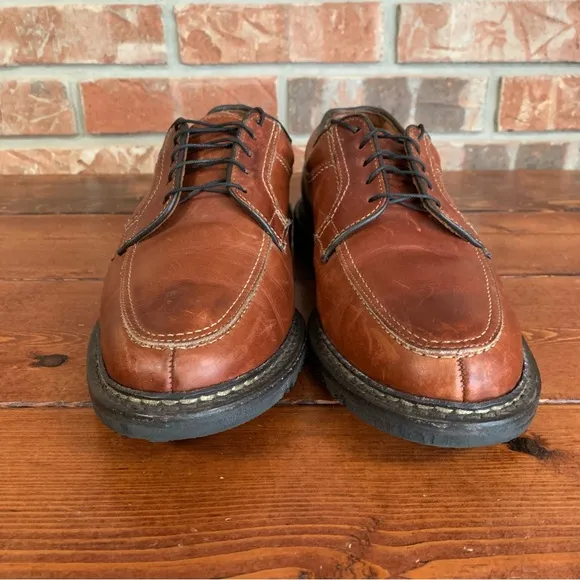 Allen Edmonds Men's Wilbert Split Toe USA Brown Oxford Dress Shoe Size 9 1/2 D