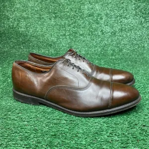 Allen Edmonds “Park Avenue” Brown Cap-Toe Derby Dress Shoe Men Size 12 B