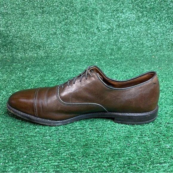 Allen Edmonds “Park Avenue” Brown Cap-Toe Derby Dress Shoe Men Size 12 B