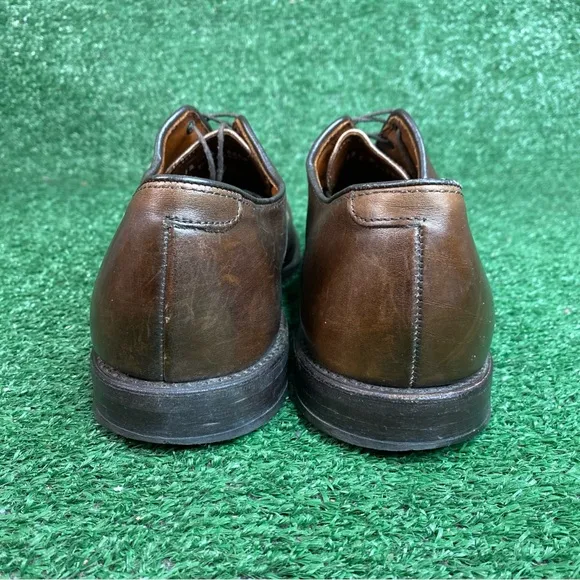 Allen Edmonds “Park Avenue” Brown Cap-Toe Derby Dress Shoe Men Size 12 B