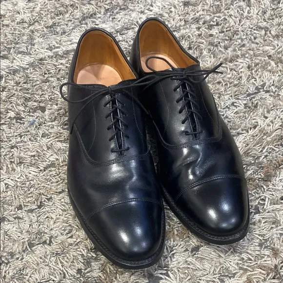 Allen Edmonds Park Avenue Classic Black Leather lace up Men's Dress Shoes sz 13