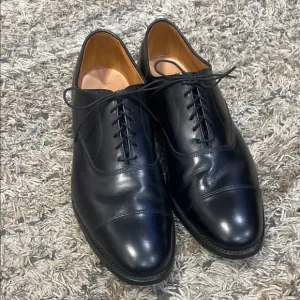 Allen Edmonds Park Avenue Classic Black Leather lace up Men's Dress Shoes sz 13