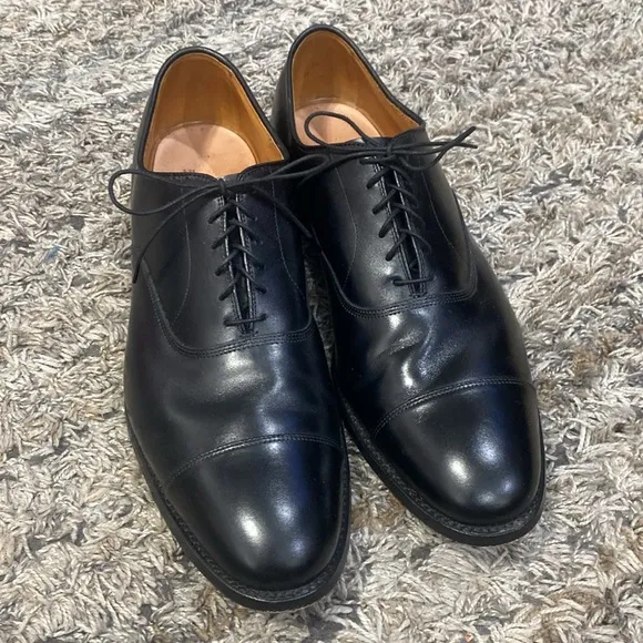 Allen Edmonds Park Avenue Classic Black Leather lace up Men's Dress Shoes sz 13